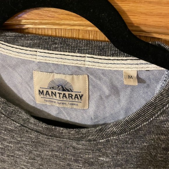 Grey, great quality t-shirt with pocket, Size M - Picture 3 of 5